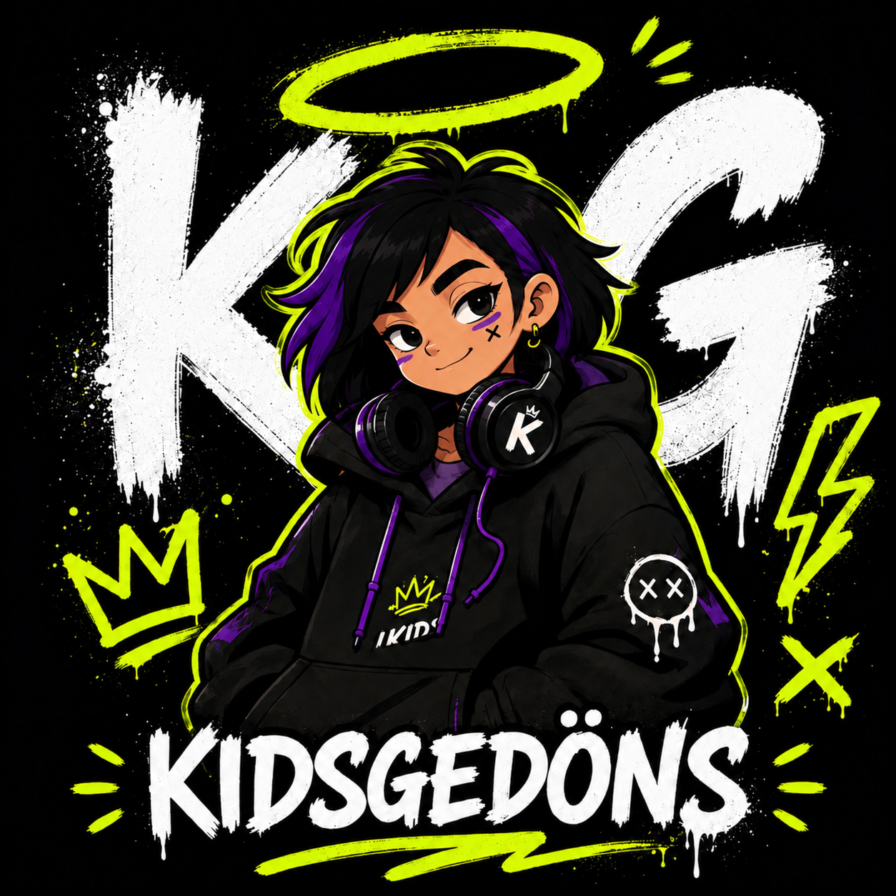 Kidsgedöns-Logo mit Figur
